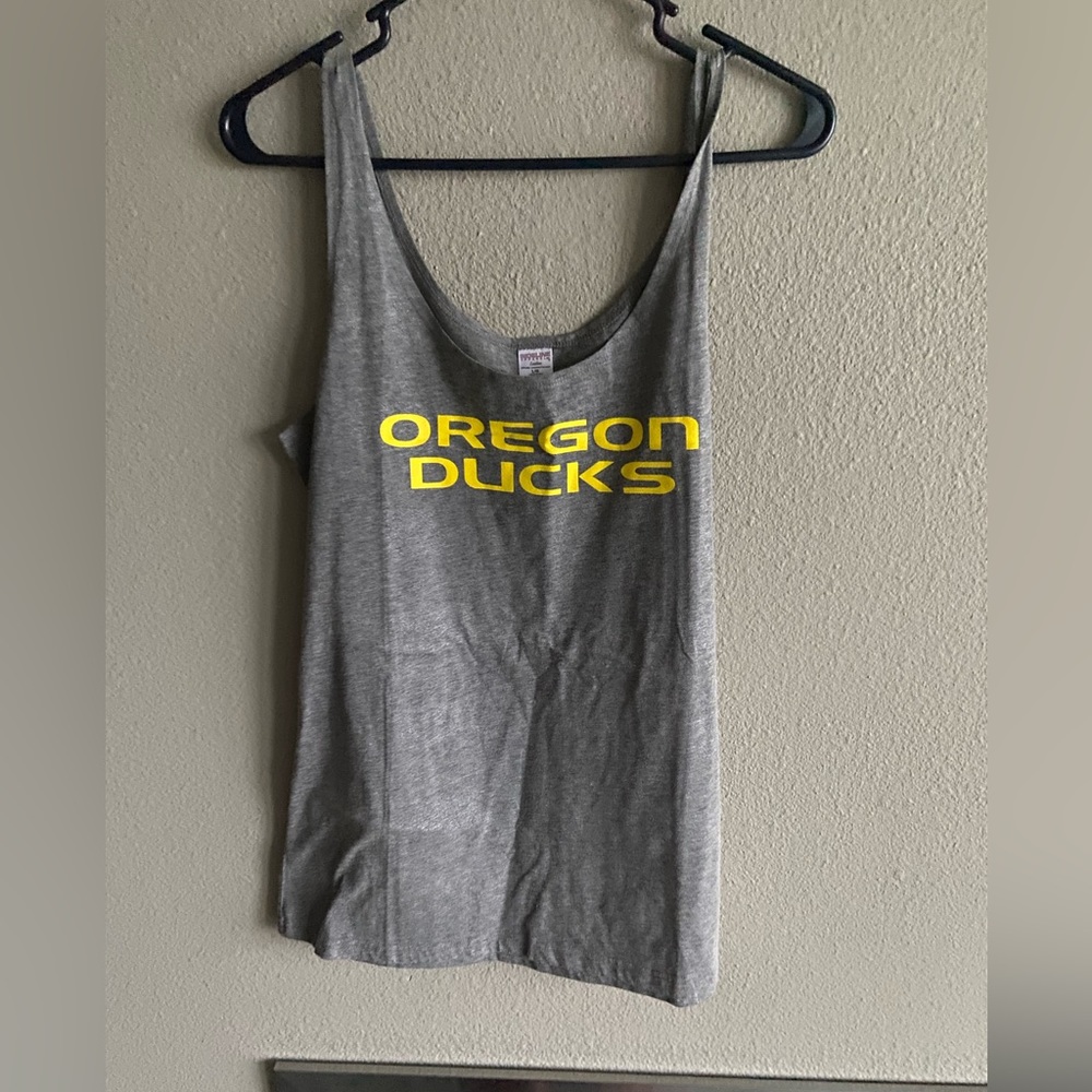 Sideline Apparel Oregon Ducks Womens Tank Top Size Large